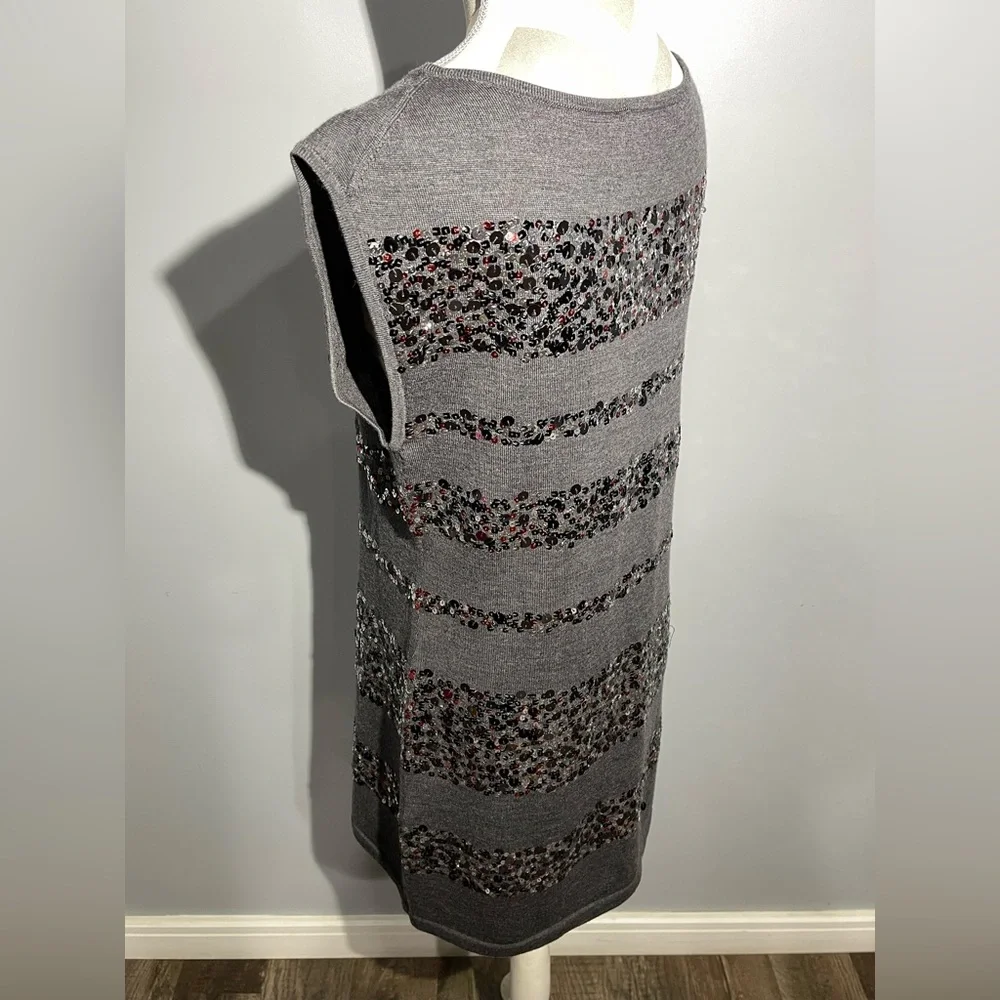 Trina Turk Gray Sequin Mini‎ Dress